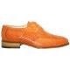 Liberty Burnt Orange Alligator Print Shoes #480